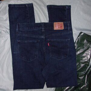 Levis size 2  womens pants jeans blue two  denim stretch classic straight